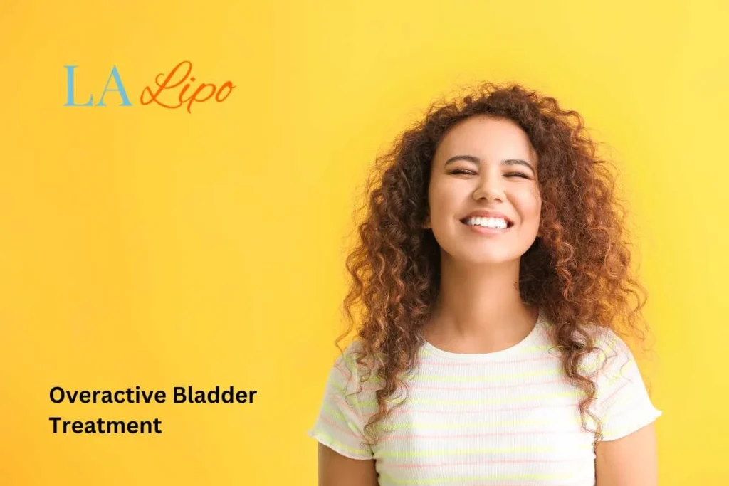 woman smiling about overactive bladder treatment Uxbridge solutions